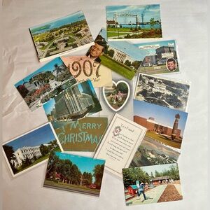 Vintage Antique Multi Themed Postcard Lot of 16 JFK Monuments Holiday